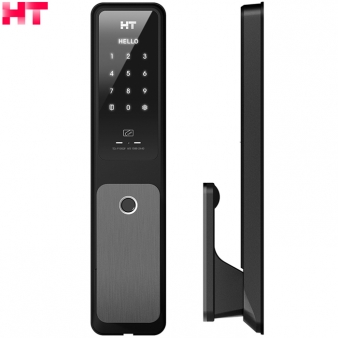 현대HT 무타공푸시풀주키 TDL-P1102F (지문,번호,카드)(퀵잠금기능탑재)