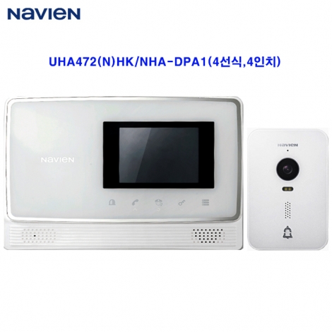 경동 4선식아날로그 UHA-472(N)HK 화이트/ NHA-DPA1 화이트 (4인치)