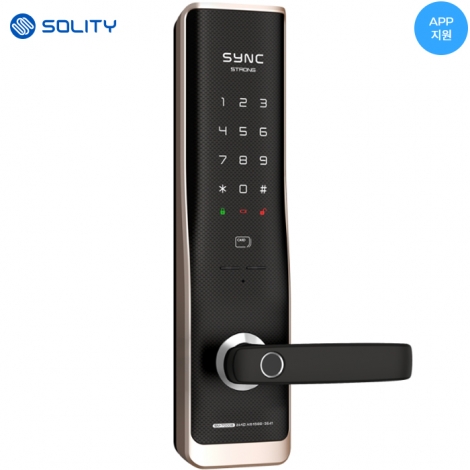 솔리티 씽크 지문주키 SM7000B 스트롱 (티탄골드)(번호,카드,지문)