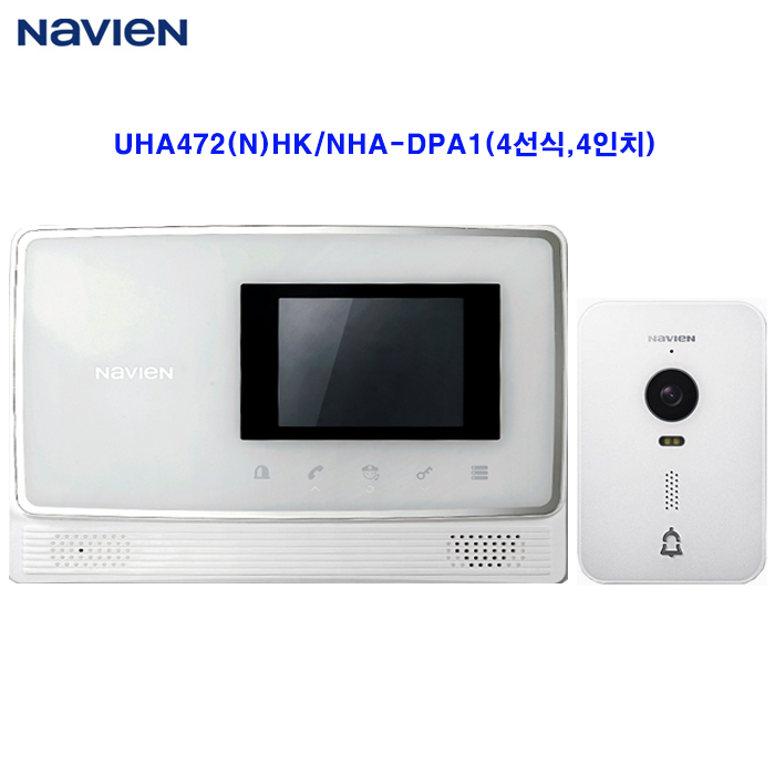 경동 아날로그 UHA-472(N)HK 화이트/ NHA-DPA1 화이트 (4선식,4인치)